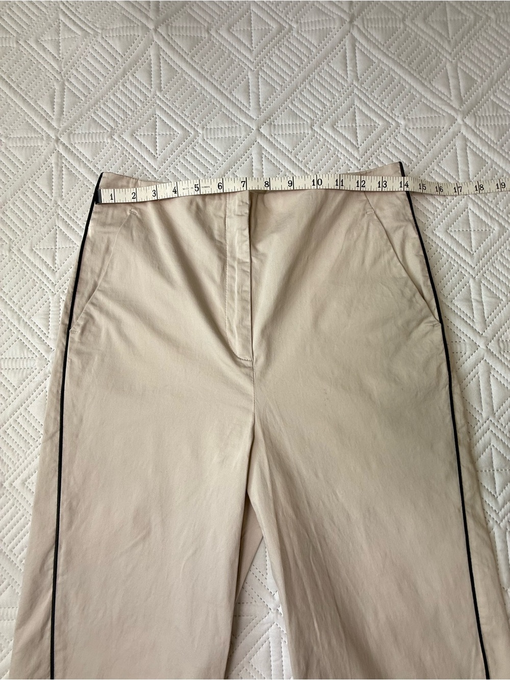 Peserico Handmade Tailored Ankle Length Cotton Pants Size 42 US6 - Picture 4 of 12